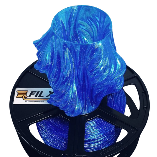 FIL X PLA Glitter Blue 1.75mm 1kg